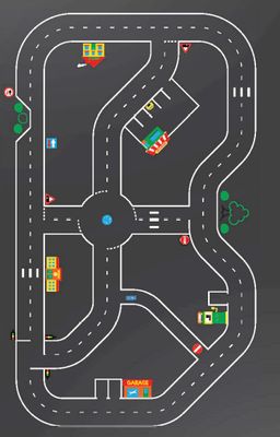 Jeux Thermocollés - Circuit Vélo 21m50x13m