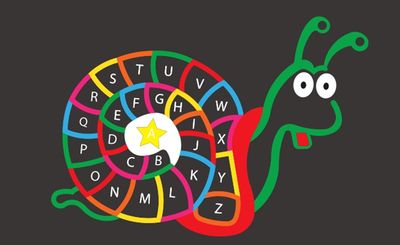 Jeux Thermocollés - Escargot Silhouette Alphabet Jeux Thermocollés - Escargot Silhouette Alphabet