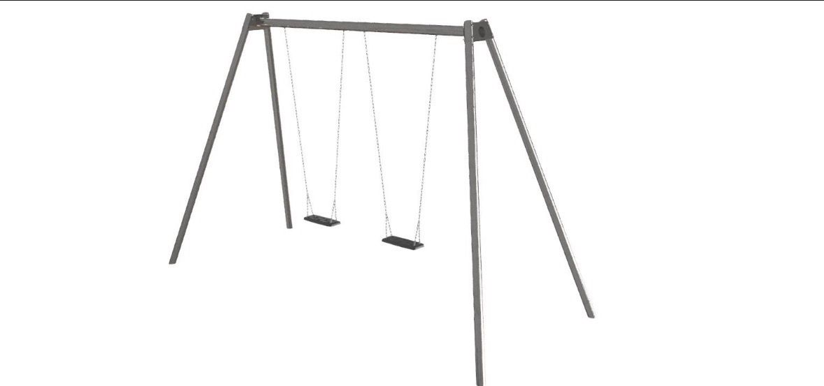 Balançoire double Aires de Jeux conforme EN1176