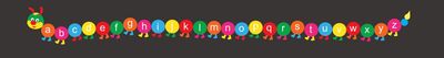 Jeux Thermocollés - Mille Pattes alphabet minuscule 8m50