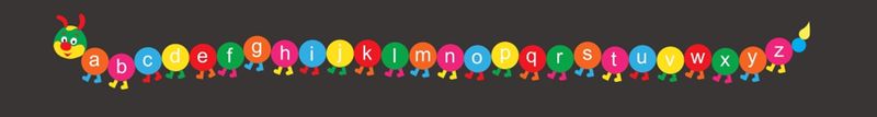 Jeux Thermocollés - Mille Pattes alphabet minuscule 8m50