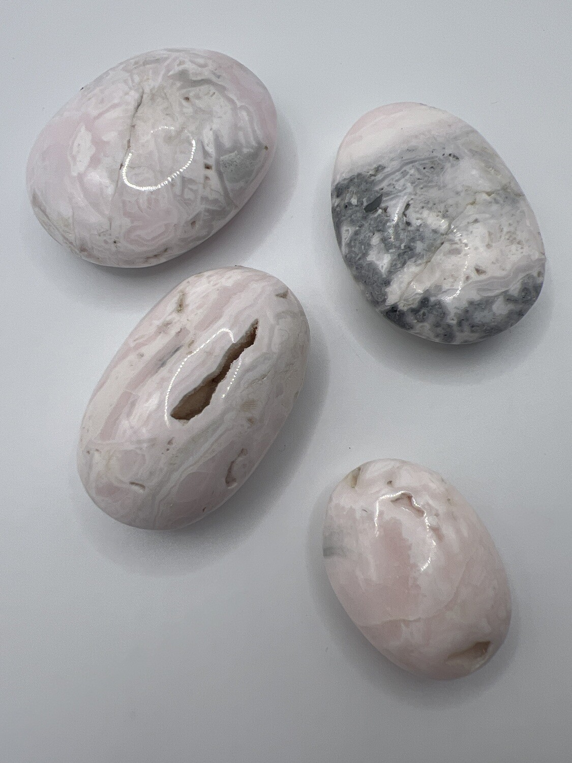 Calcite Pink Mangano Palm Stone