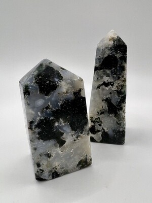 Moss Agate Chunky Tower
