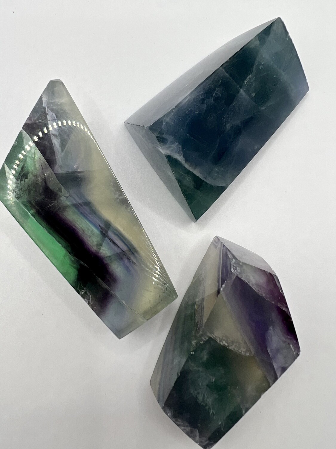 Rainbow Fluorite Freeform Shapes