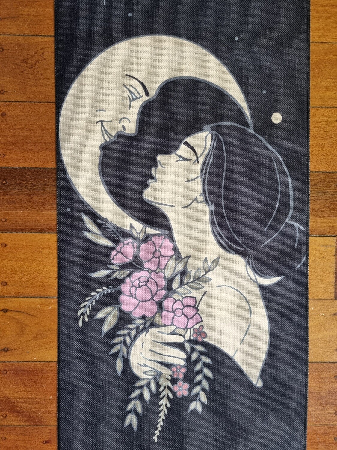 Lady &amp; Moon Wall Hanging Tapestry