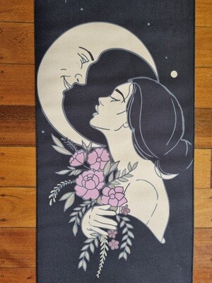 Lady  & Moon Wall Hanging Tapestry