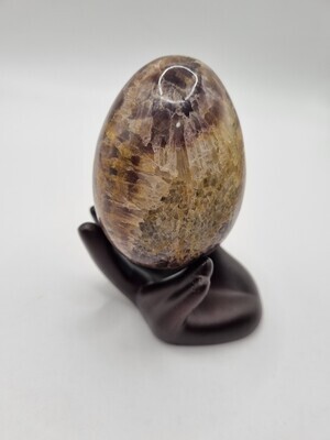 Amethyst Egg & Hand-Shaped Stand