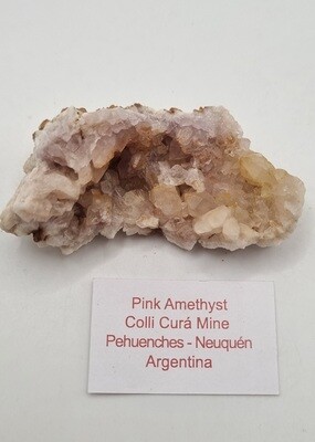 Pink Amethyst Natural Cluster A - Rare