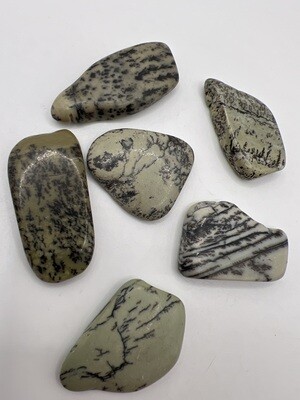 Dendritic Green Opal Tumble Stone