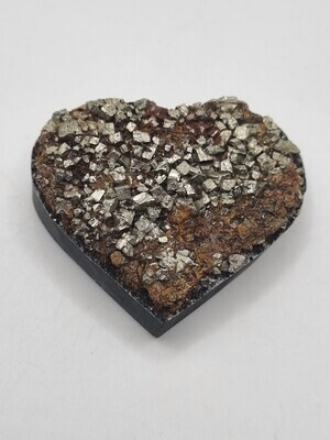 Pyrite & Sphalerite Heart - Item 1