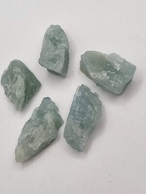 Aquamarine Natural Rough Chunk - Extra Small. A Grade