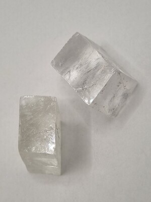 Clear Optical Calcite Rhombus Cube - Group 3