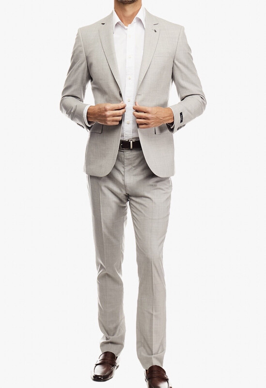 POLO Grey Capri Premium Slim Fit Suit