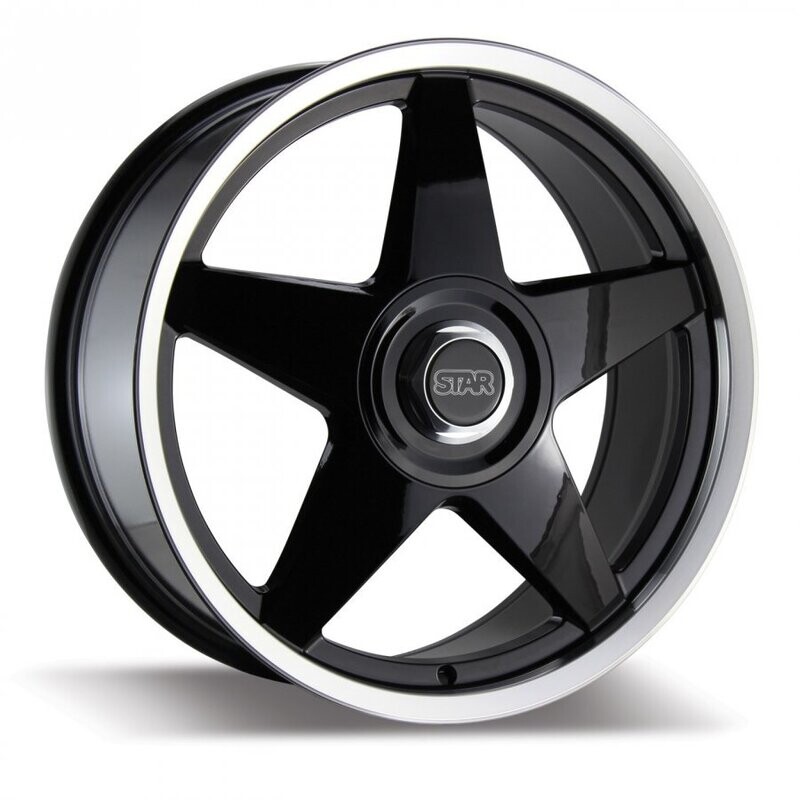 20&quot; Star Wheels Black And Machined