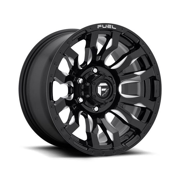 FUEL BLITZ D673 GLOSS BLACK MILLED