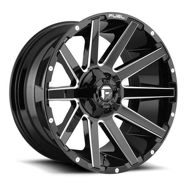 FUEL CONTRA D615 GLOSS BLACK MILLED