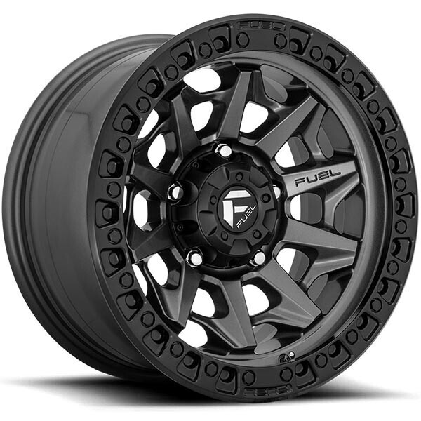 FUEL COVERT D716 MATTE ANTHRACITE W/BLACK RING