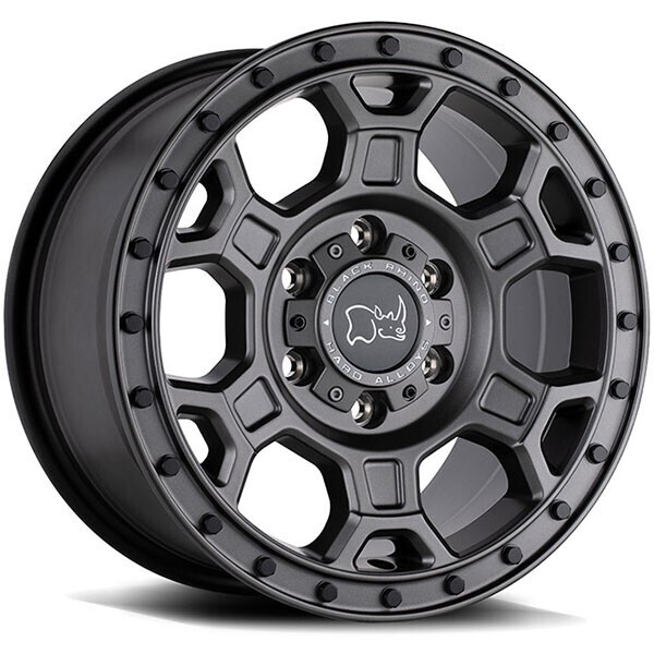 BLACK RHINO MIDHILL MATTE GUNMETAL W/BLACK BOLTS