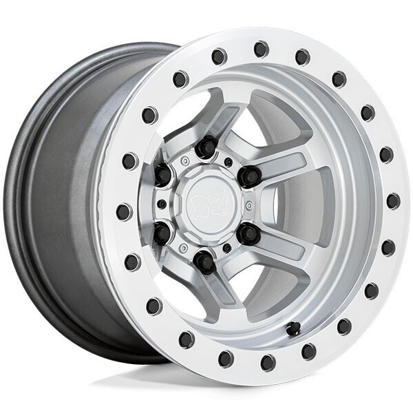 BLACK RHINO OFFSHOOT BEADLOCK GLOSS SILVER