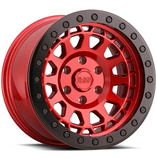 BLACK RHINO PRIMM BEADLOCK CANDY RED W/BLACK RING