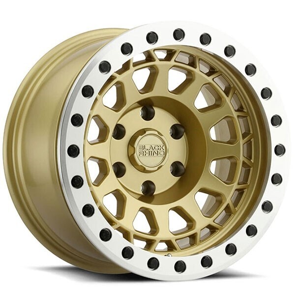 BLACK RHINO PRIMM BEADLOCK MATTE GOLD W/MACHINED RING