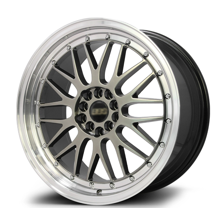 BBS STYLE MULTI 5 stud 18X10.5J SHADOW CHROME MACHINED LIP