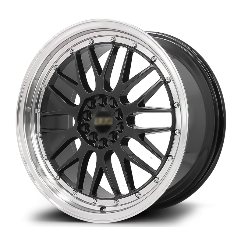 BBS style 18&quot;X10.5J BLACK MACHINED LIP