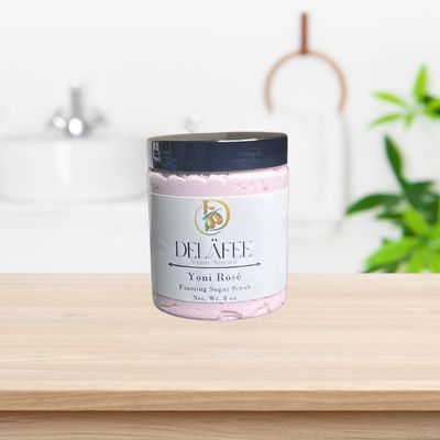 Delafee Yoni Rośe Foaming Sugar Scrub