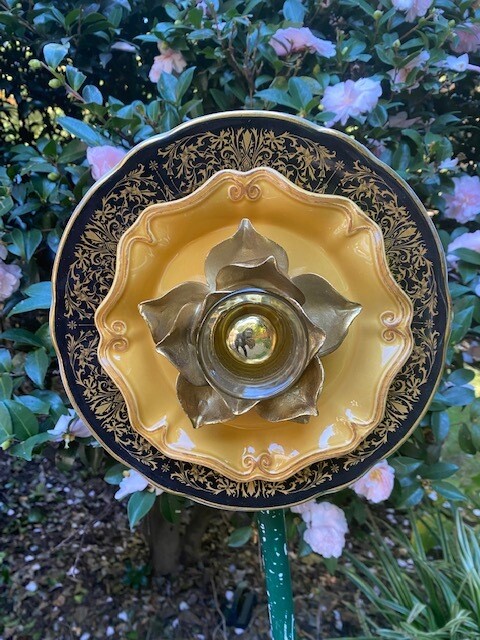 Black and Gold Deacon Flower Whimsy
