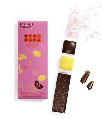 Rose Salt &amp; Lemon Chocolate Bar Antidote