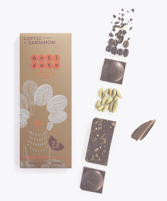 Coffee &amp; Cardamom Chocolate Bar Antidote