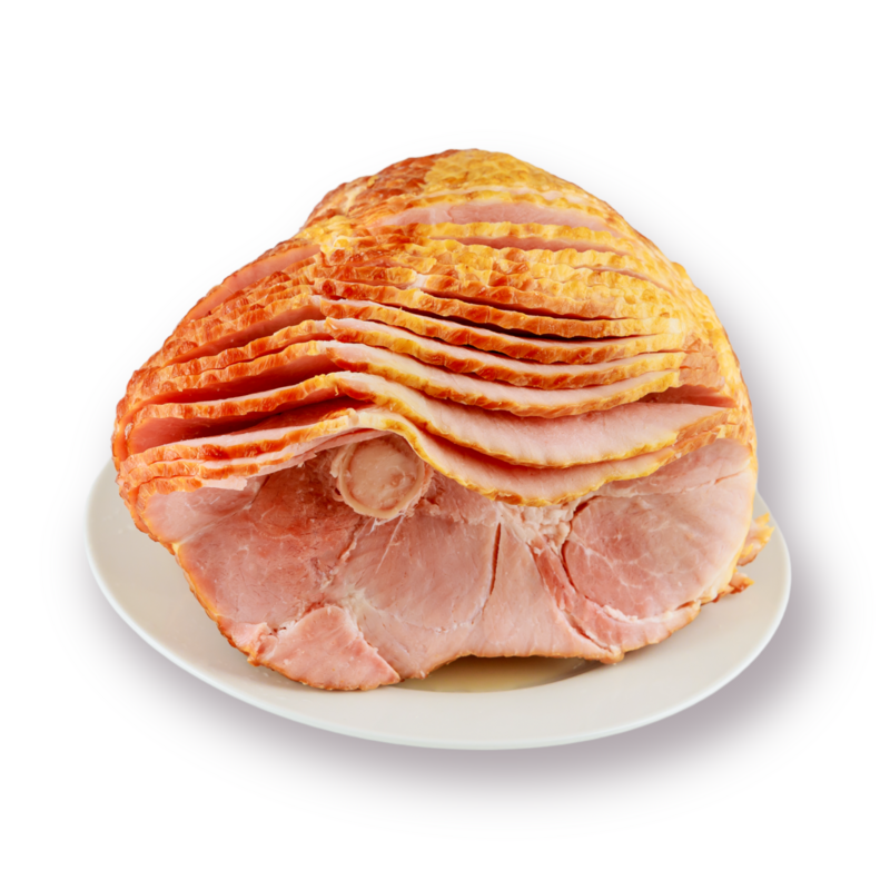 Spiral Cut Ham Bone In Cooked