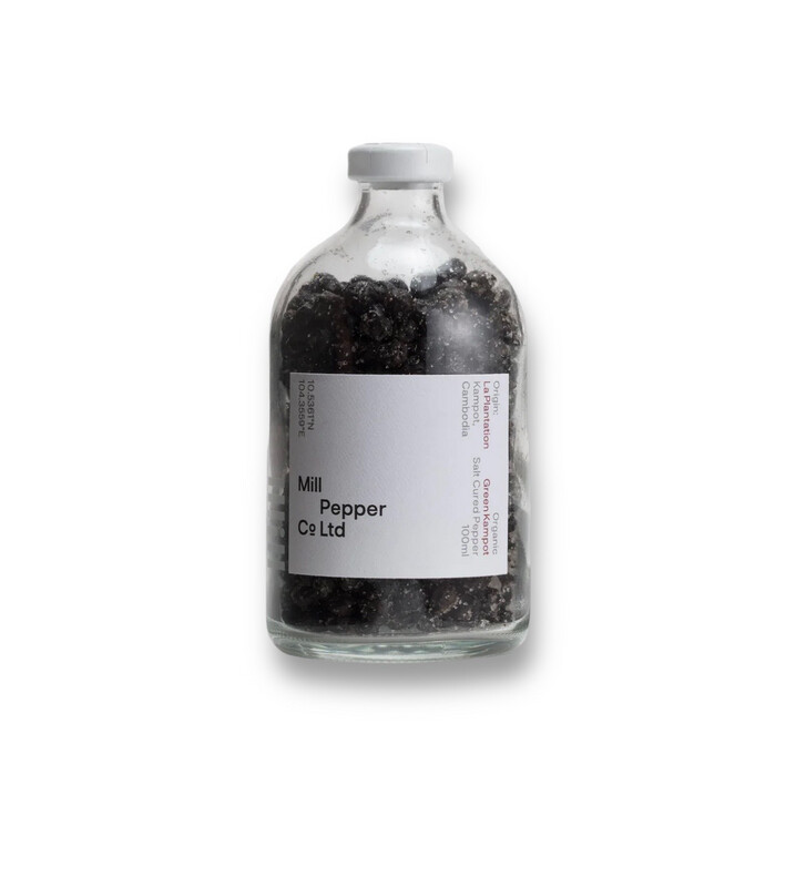 Green Salt Cured Kampot Pepper Mill Pepper Co.