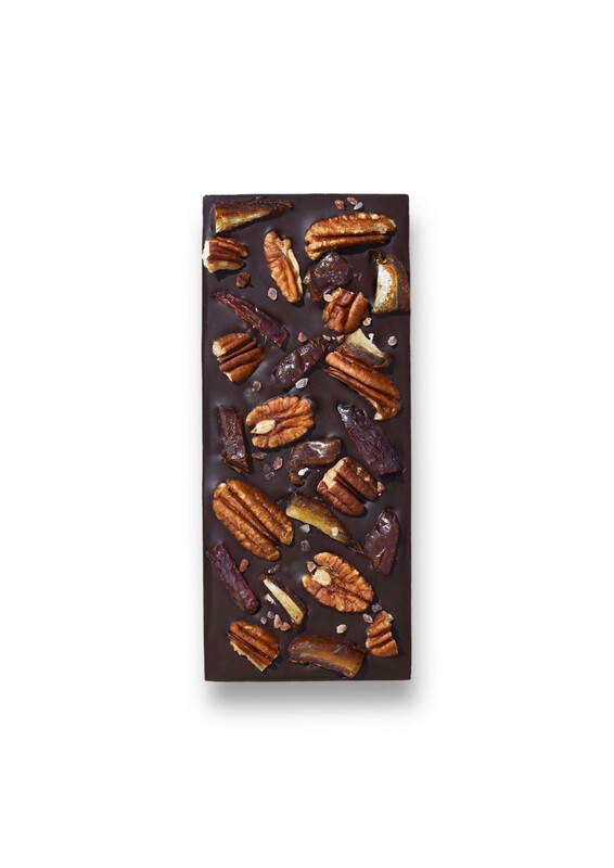 Medjool Dates, Pecans &amp; Himalayan Salt Chocolate Bar Spring &amp; Mulberry