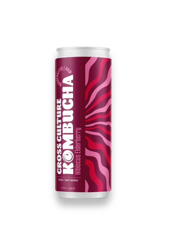 Hibiscus Elderberry Kombucha Cross Culture Kombucha