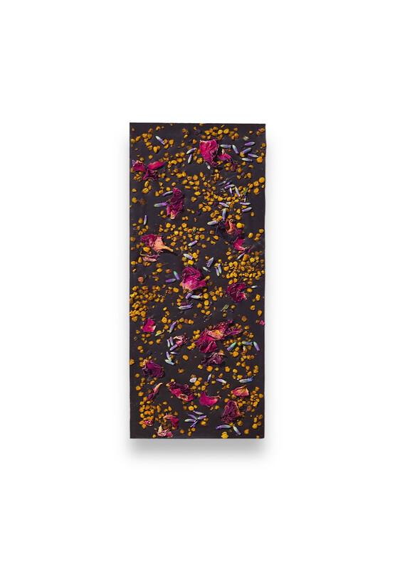 Lavender, Bee Pollen &amp; Rose Petal Chocolate Bar Spring &amp; Mulberry