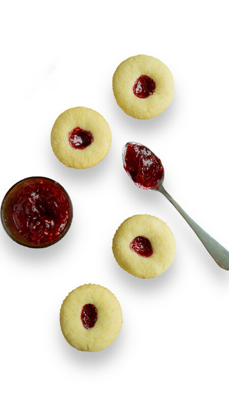 Raspberry Thumbprint  Cookies