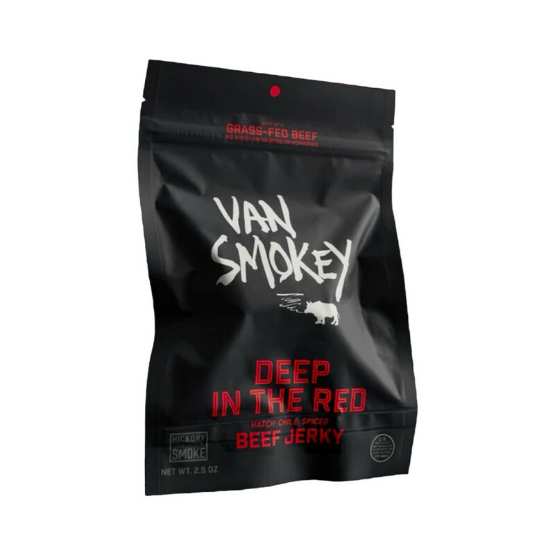 Deep In The Red Beef Jerkey Van Smokey