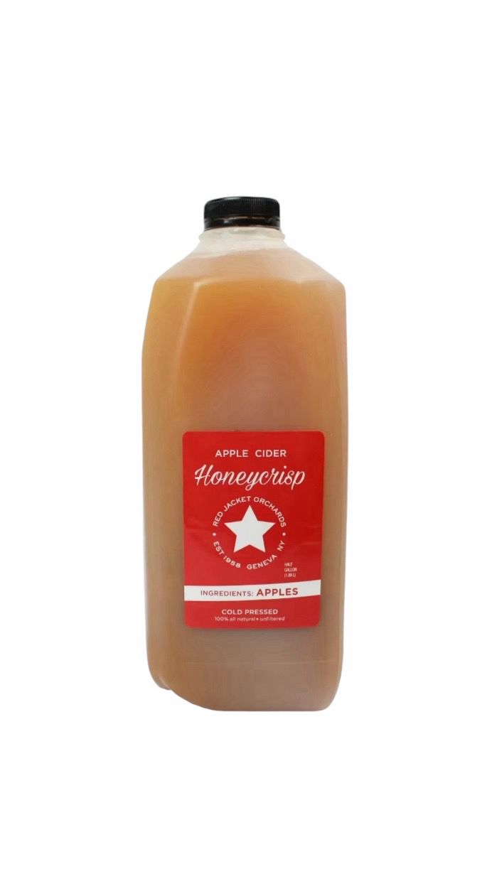 Apple Cider Honeycrisp Half Gallon Red Jacket
