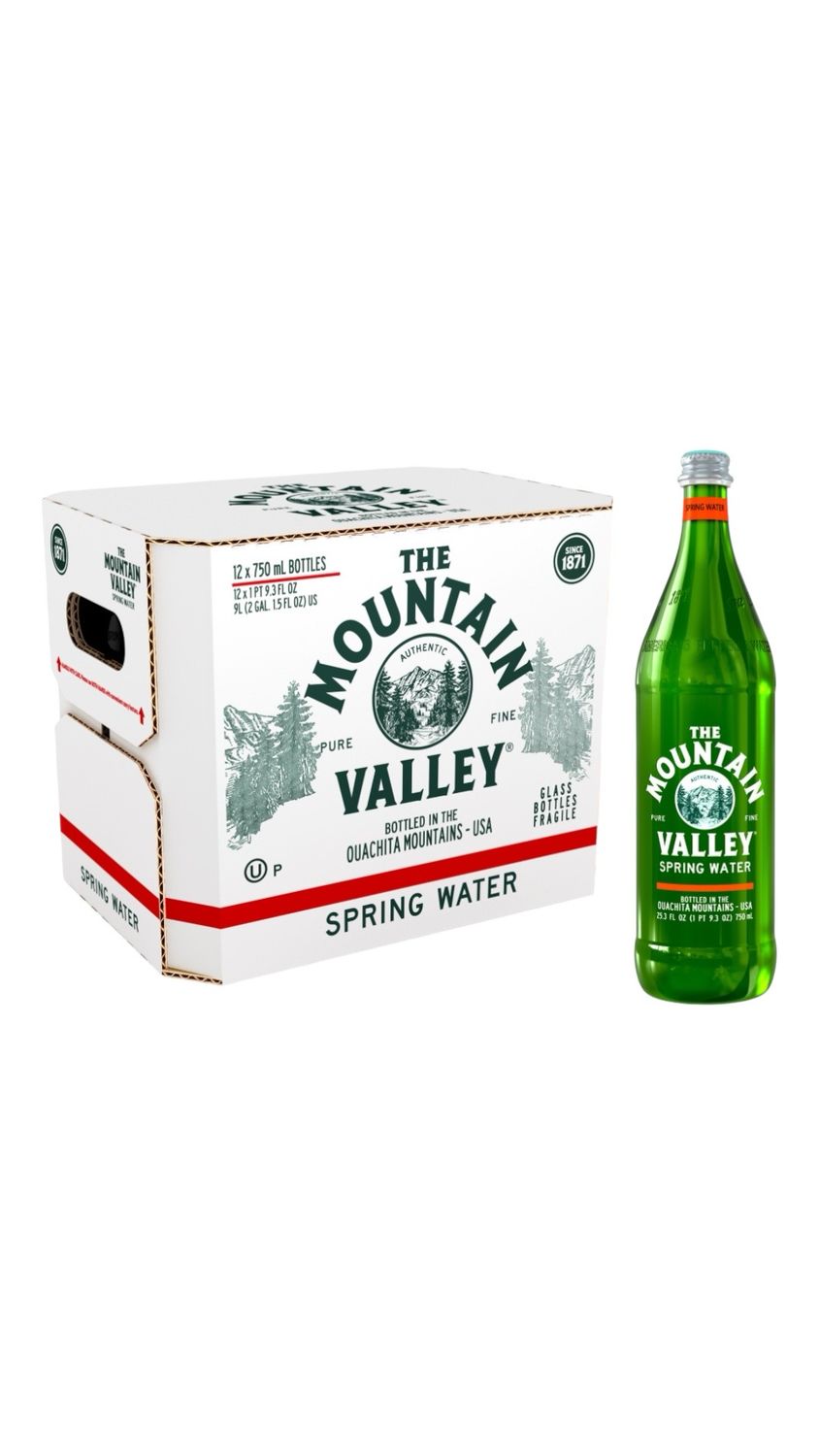 Mountain Valley Case Large Spring Water