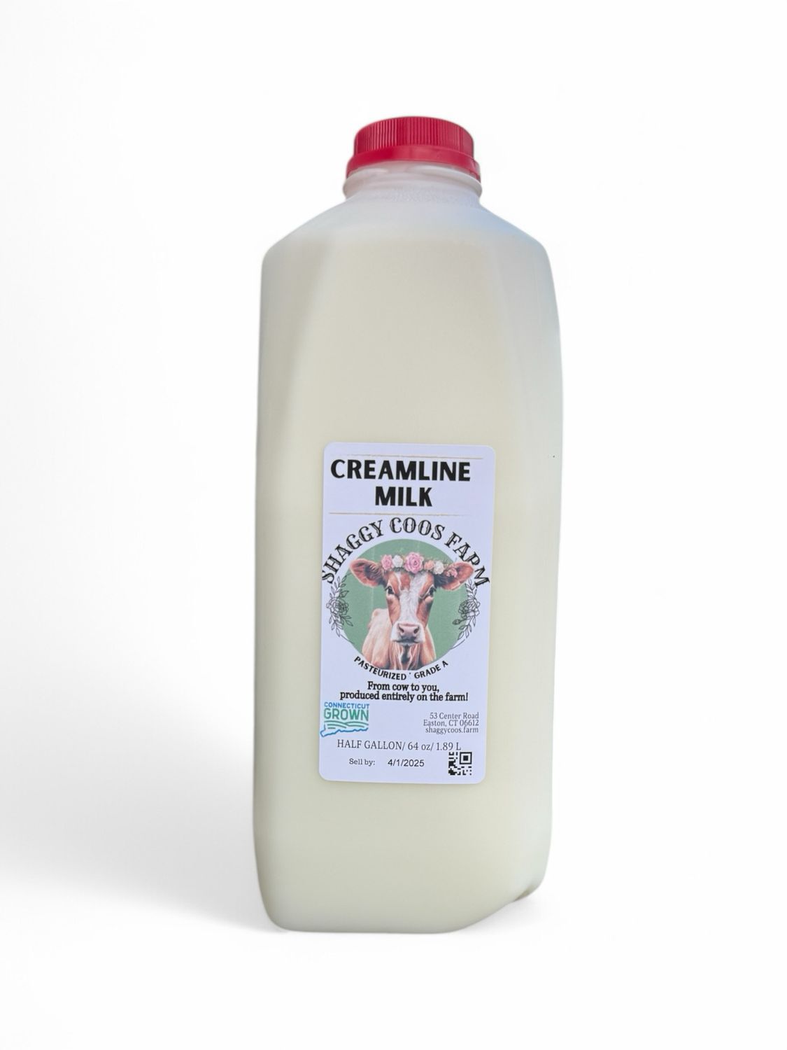 Creamline Whole Milk Shaggy Coos Easton CT