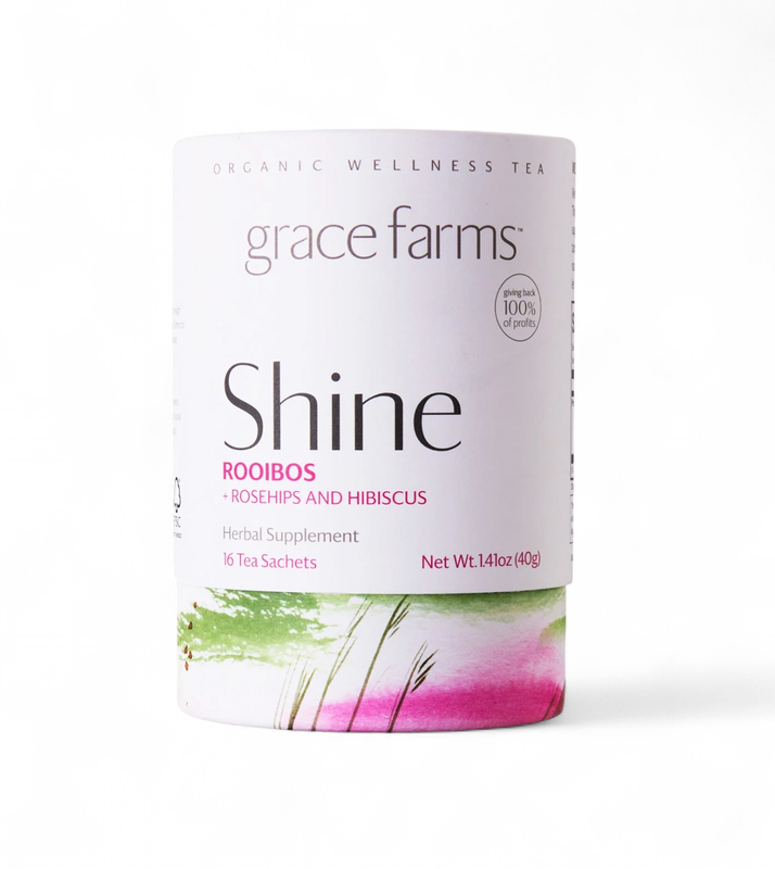 Rooibois Rosehips Hibiscus SHINE Tea Grace Farms