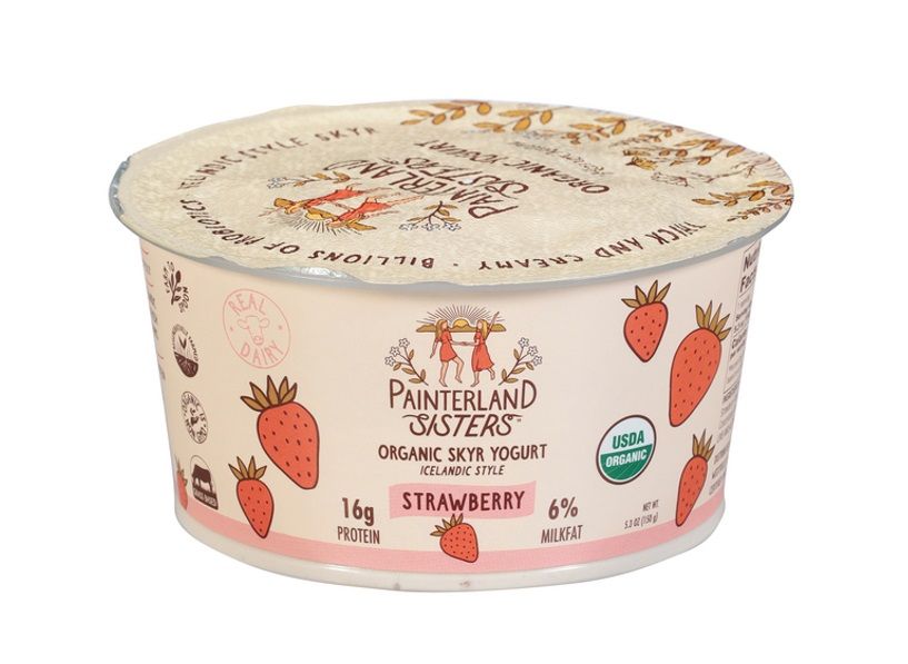 Strawberry Fields Organic Skyr Yogurt Painterland Sisters