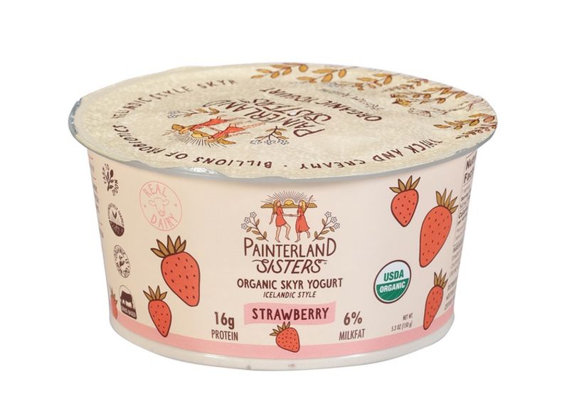 Strawberry Fields Organic Skyr Yogurt Painterland Sisters