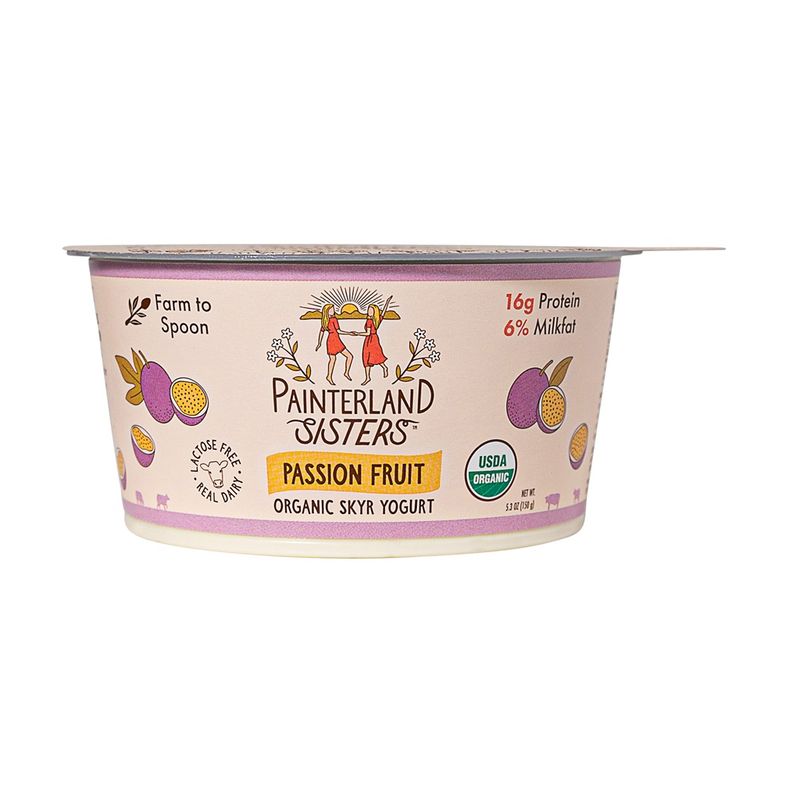 Passion Fruit Organic Skyr Yogurt Painterland Sisters