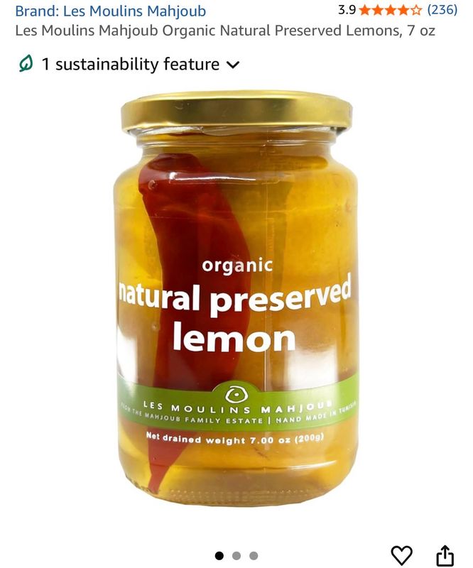Natural Preserved Lemons Les Moulins Mahjoub