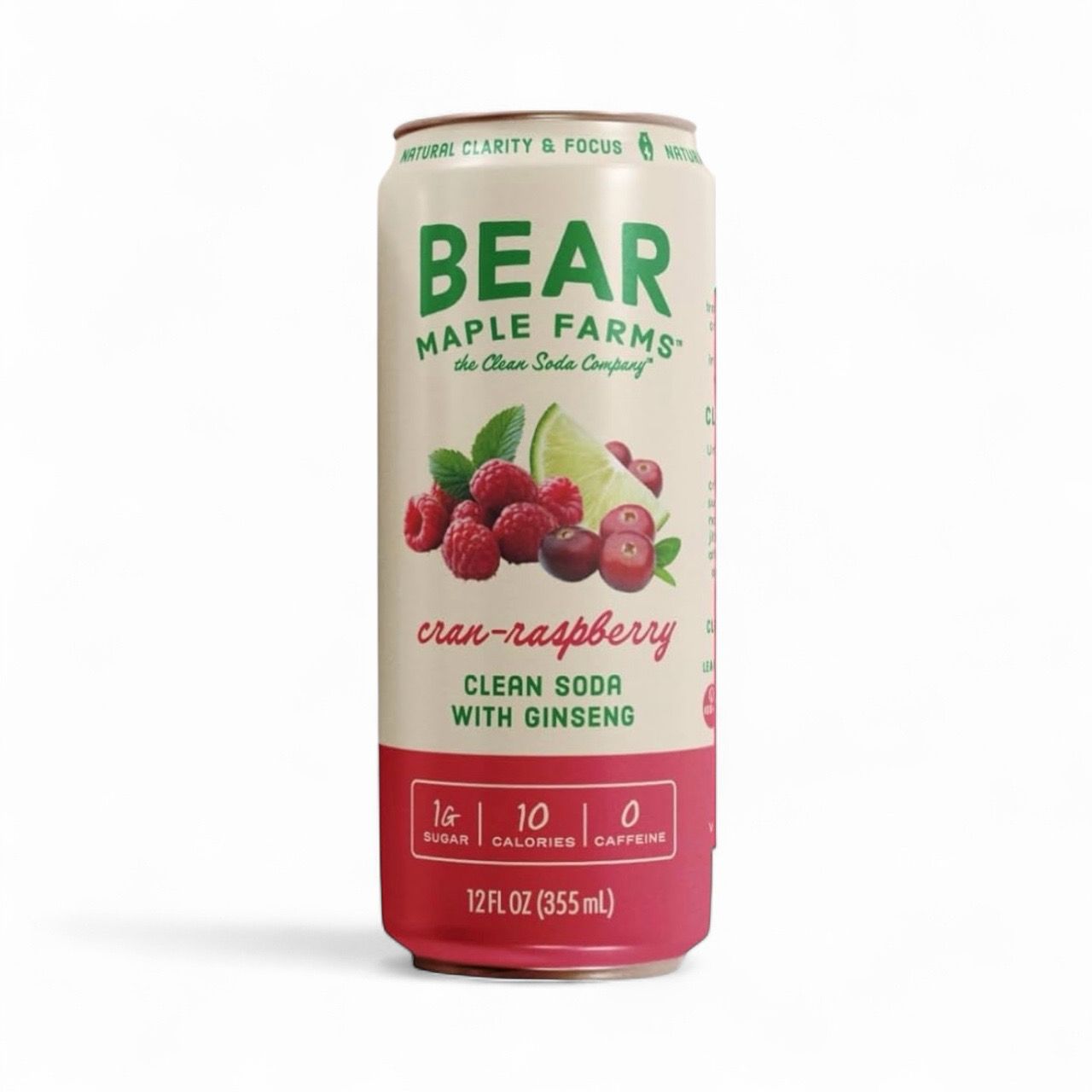Sparkling Cran-Raspberry Ginseng Tonic Bear Maple Farms