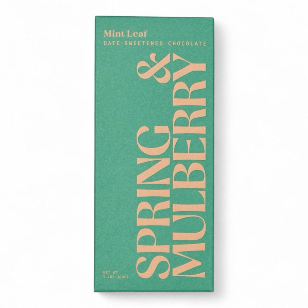 Mint Leaf Chocolate Bar Spring &amp; Mulberry