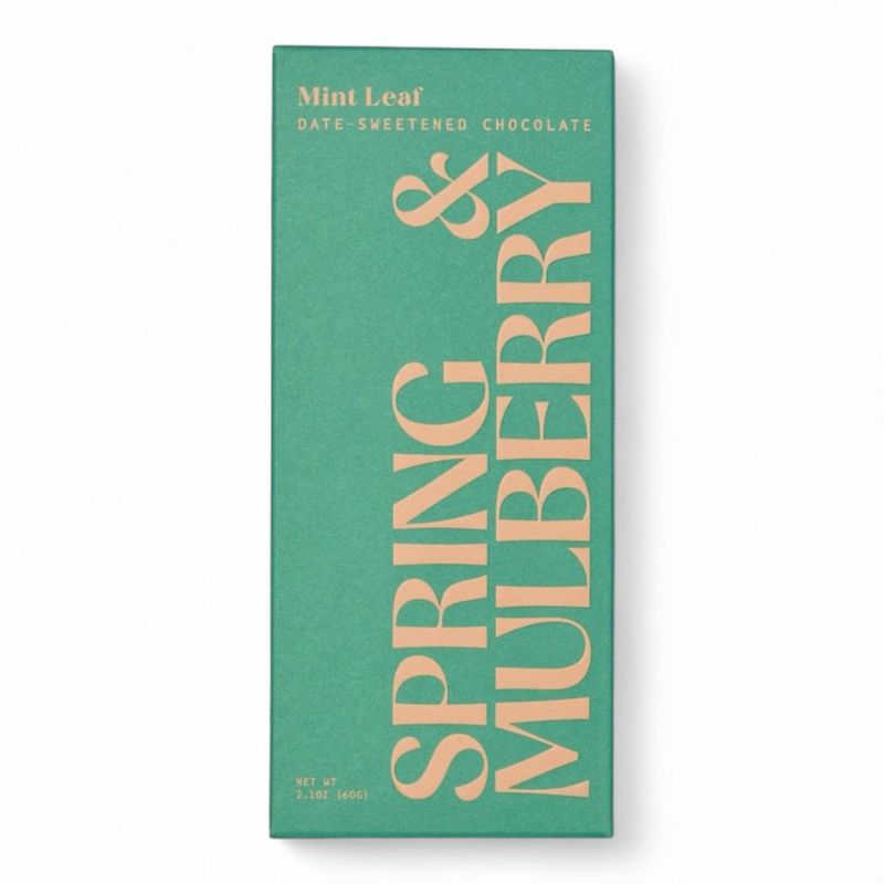Mint Leaf Chocolate Bar Spring &amp; Mulberry