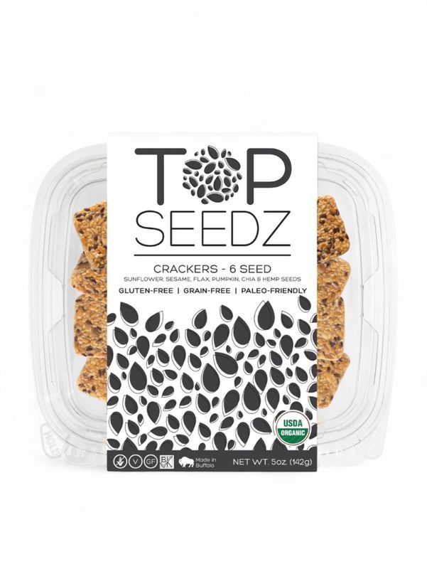 Six Seed Crackers Top Seedz